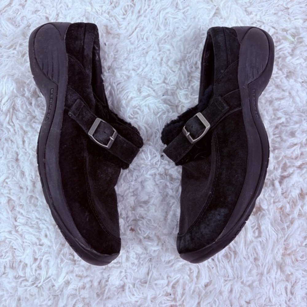 Merrell encore buckle puff, performance footwear Black Loafers Slip-Ons size 8